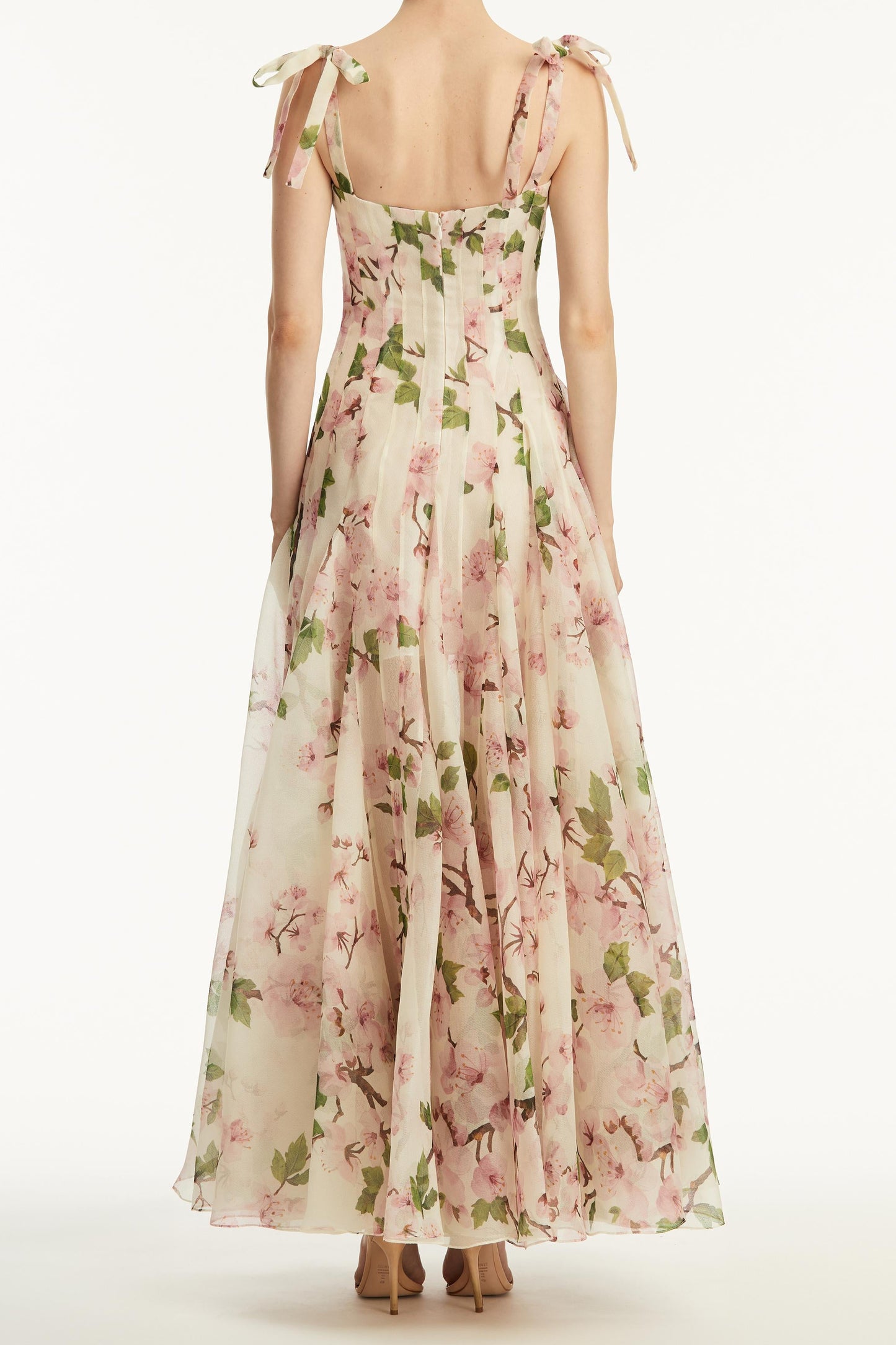 Ruched Sweetheart Neck Maxi Dress