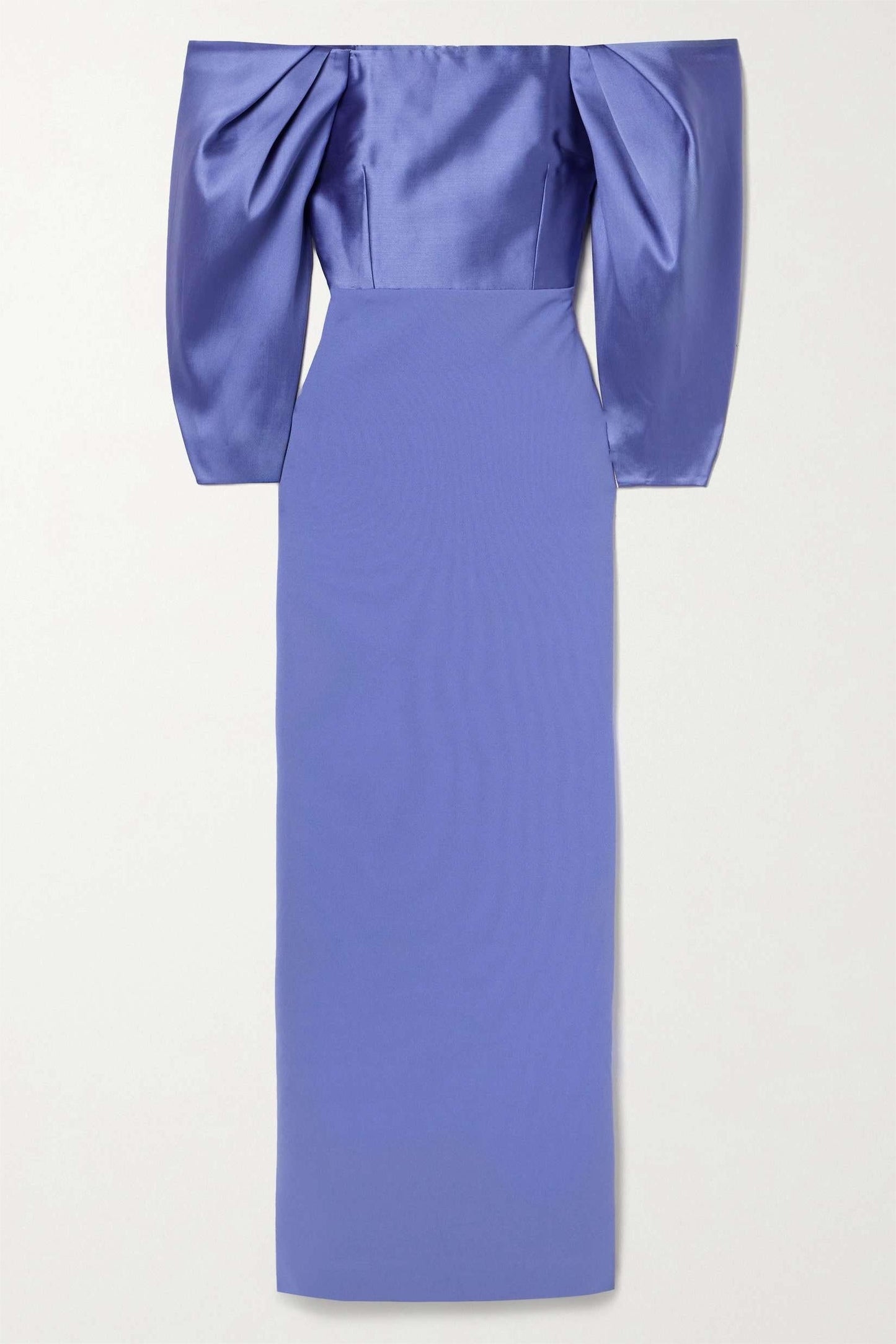 Satin Off-shoulder Maxi Dress