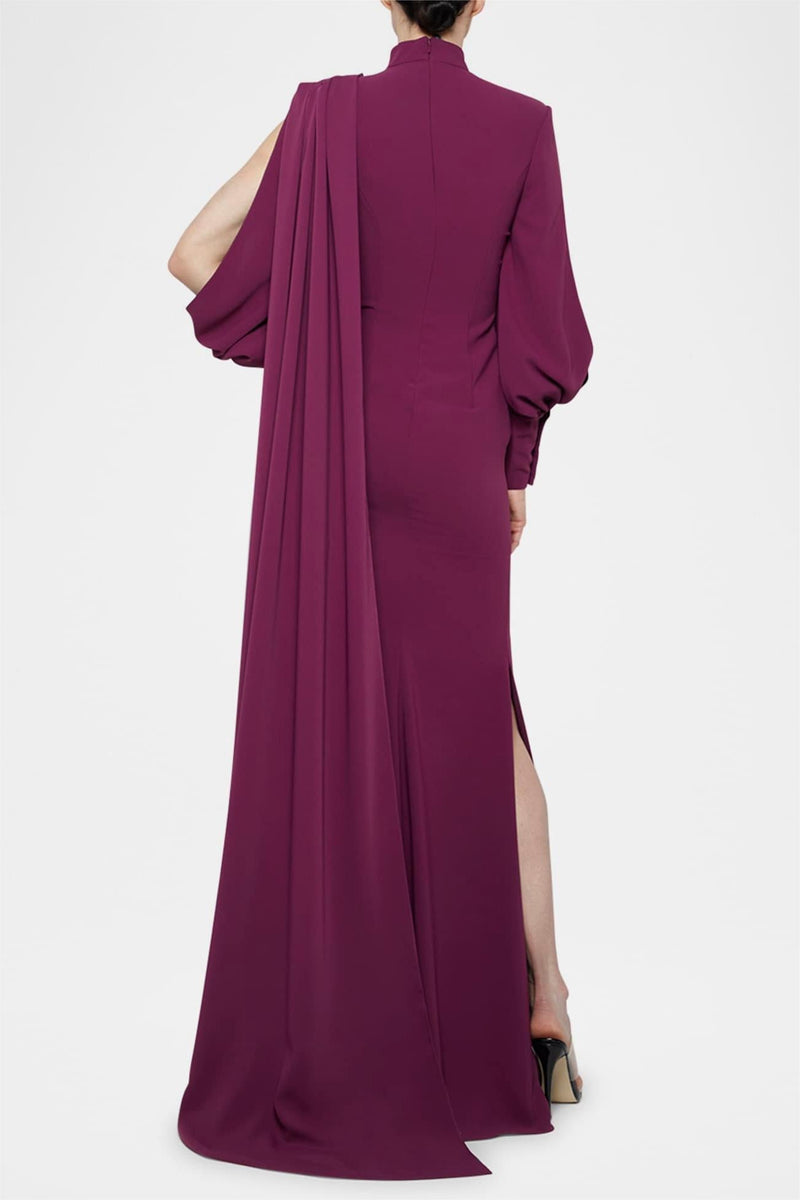 Cut-out Ruched Maxi Dress