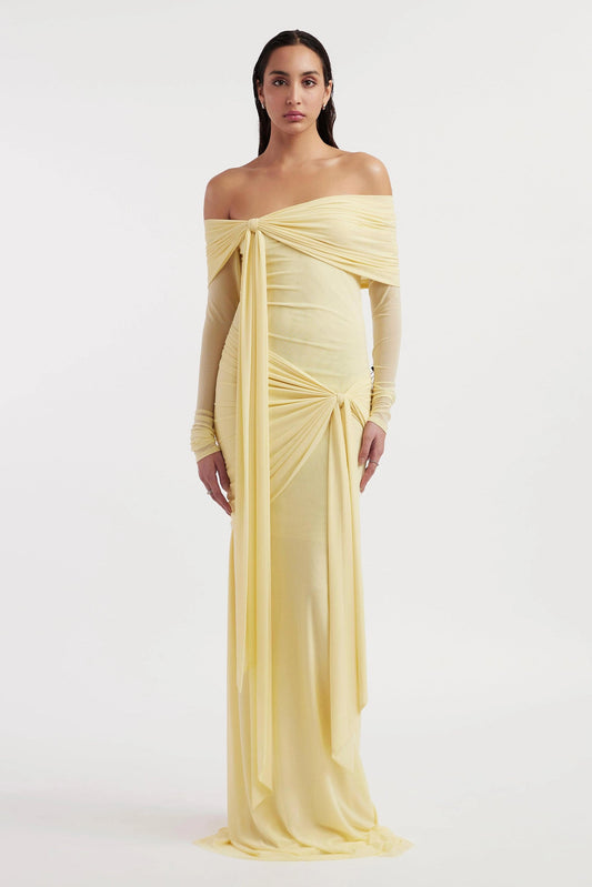 Jersey Knotted Maxi Dress