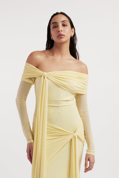 Jersey Knotted Maxi Dress