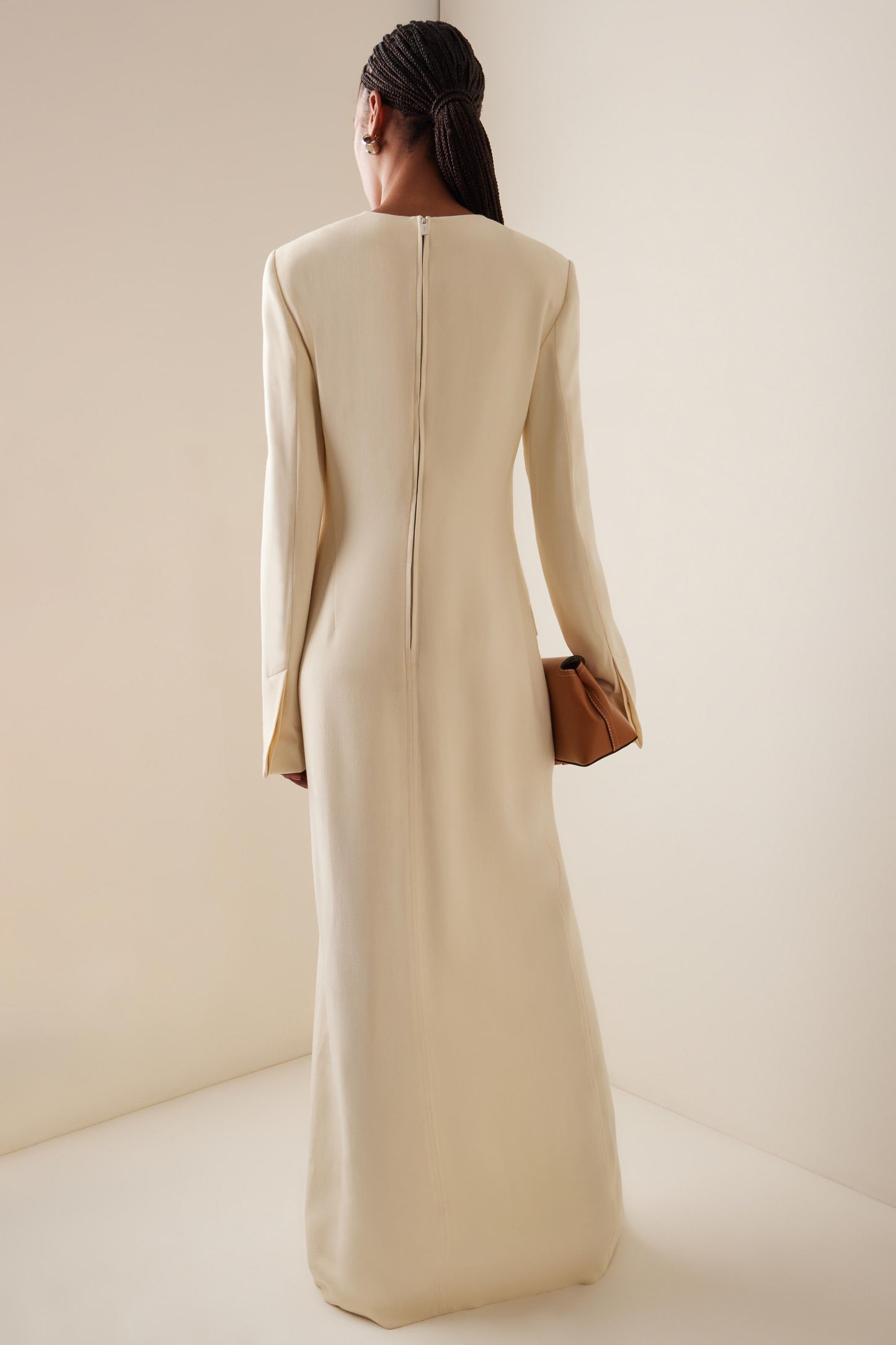 Long Sleeve Split Maxi Dress