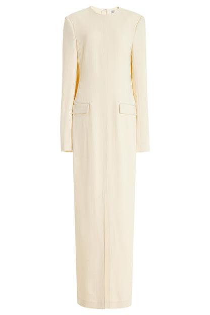 Long Sleeve Split Maxi Dress