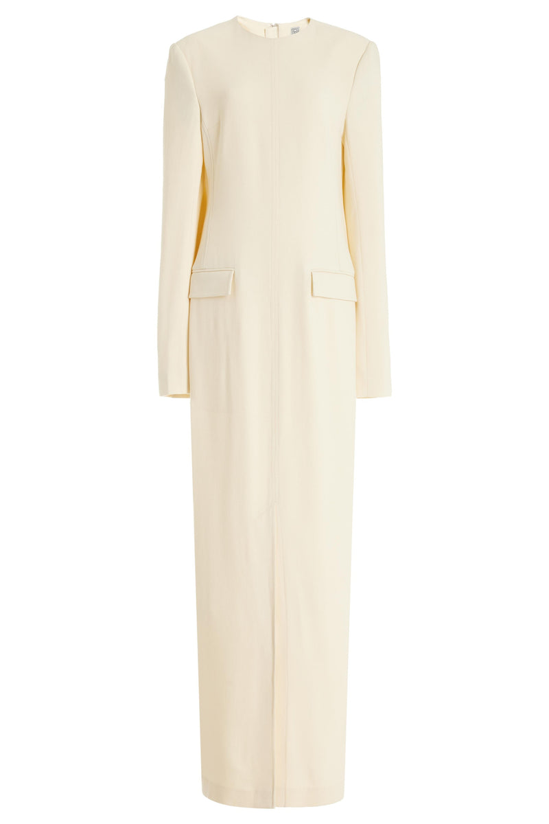 Long Sleeve Split Maxi Dress