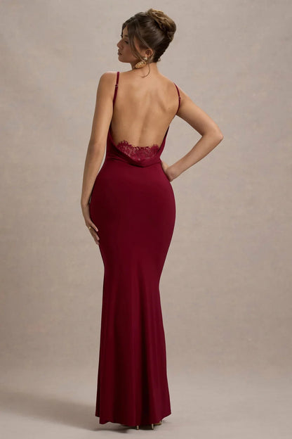 Veloria™ Luxe Lace-back Maxi Dress — Command Every Room With Irresistible Confidence and Timeless Elegance