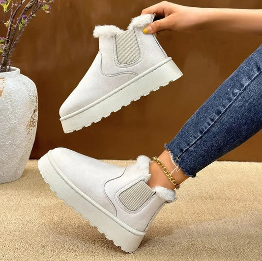 Warm Comfortable Snow Boots Winter New Short Boots Outdoor Non-slip Thick Sole Ankle Boot