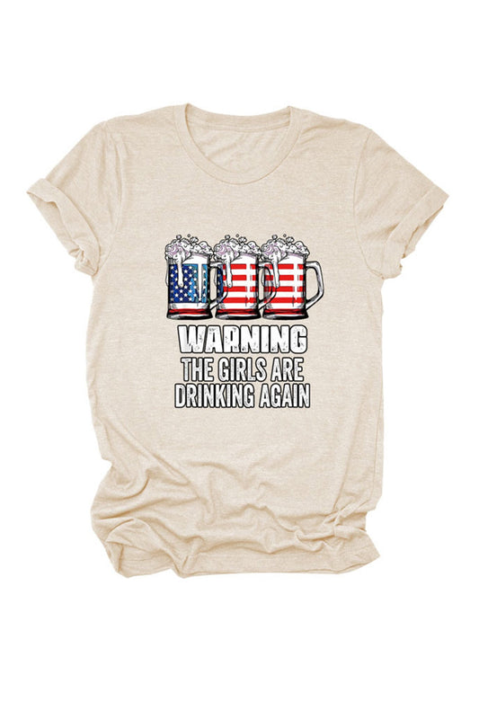 Warning the Are Printed T-shirt