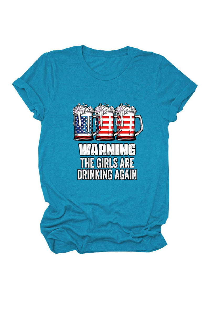 Warning the Are Printed T-shirt