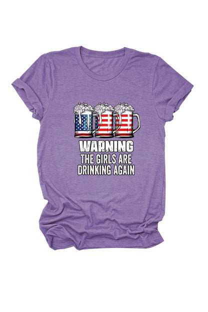 Warning the Are Printed T-shirt
