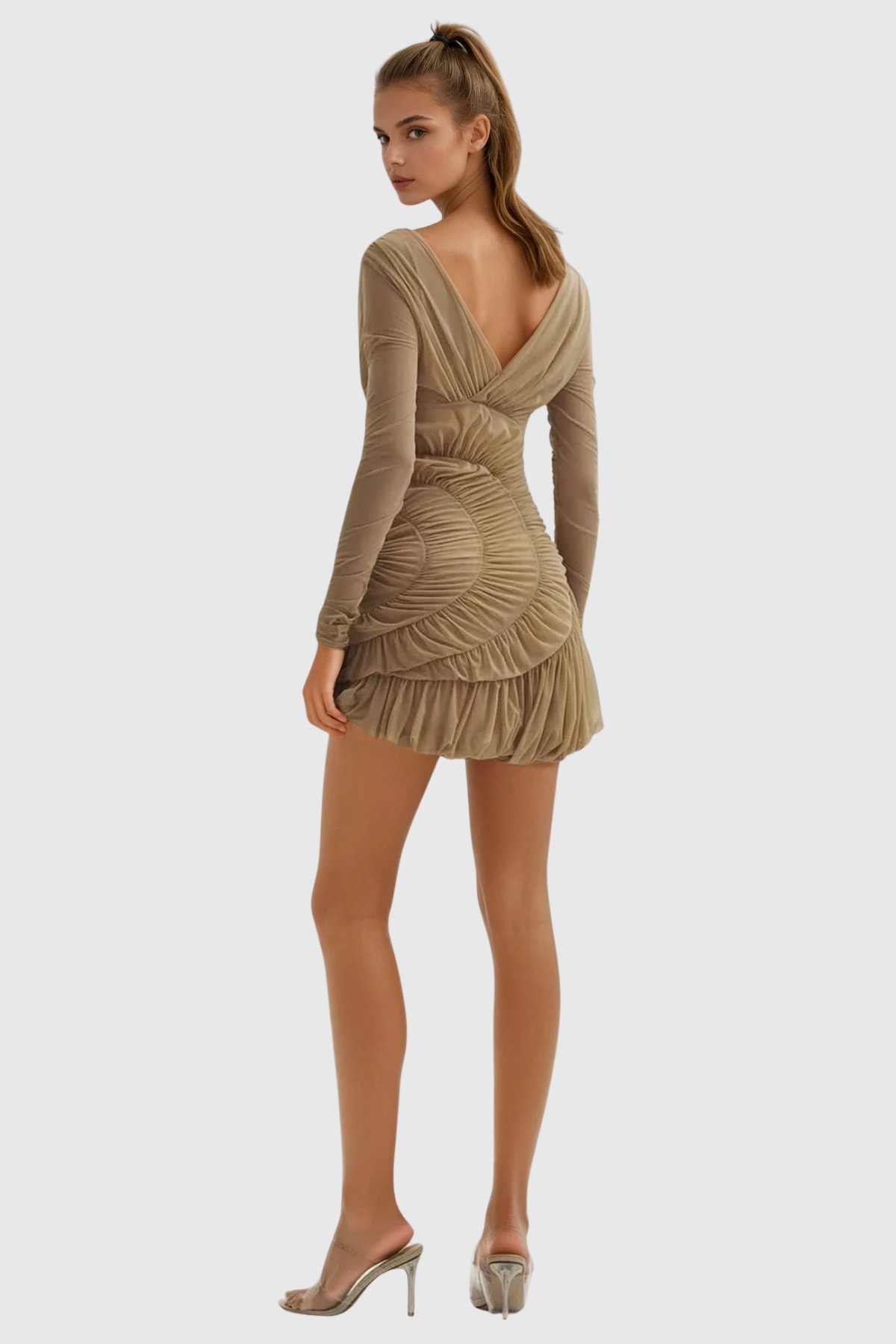 Wendi Ruch Long Sleeve Mini Dress