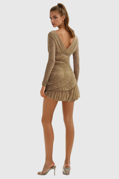 Wendi Ruch Long Sleeve Mini Dress