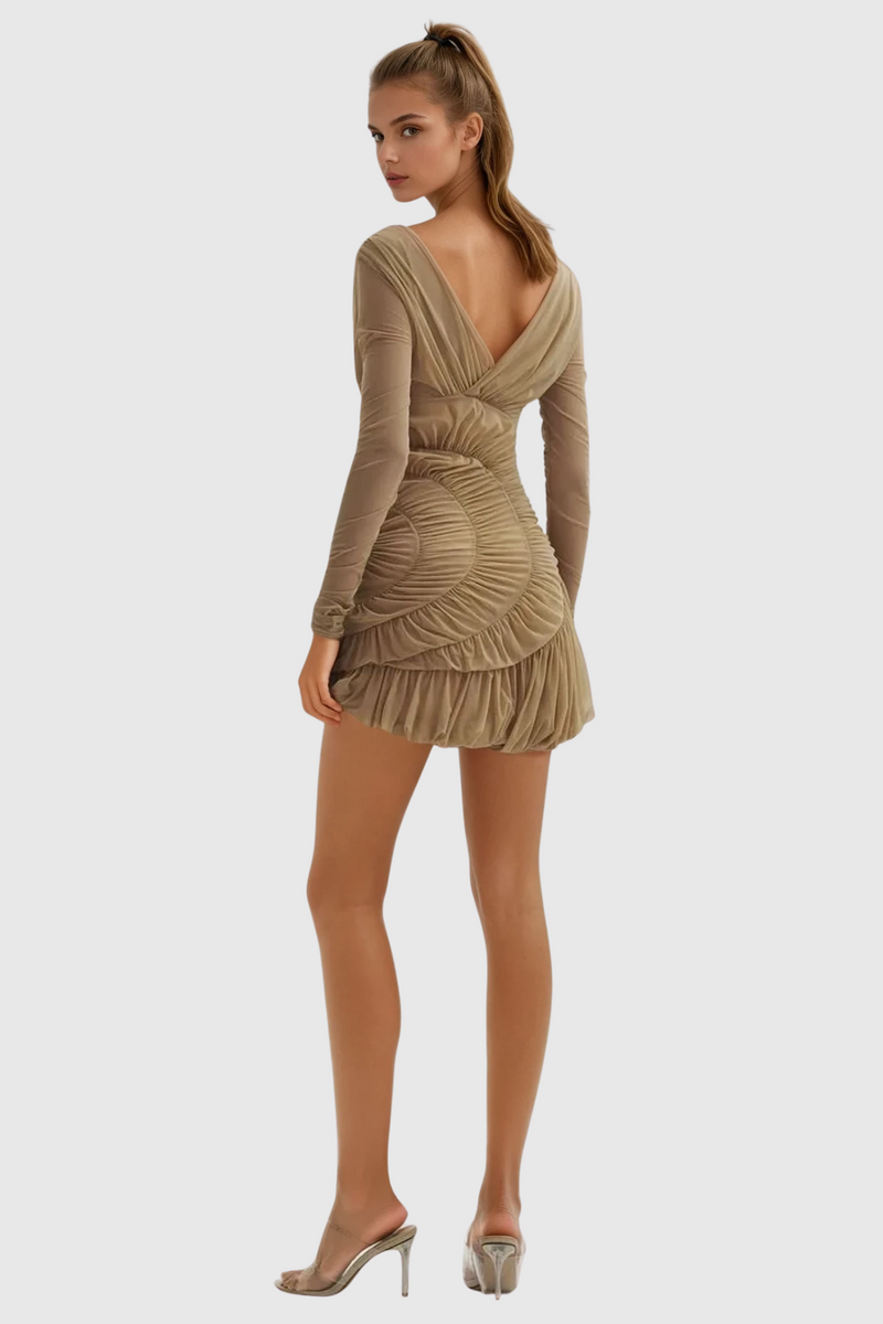 Wendi Ruch Long Sleeve Mini Dress
