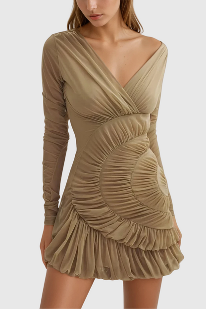 Wendi Ruch Long Sleeve Mini Dress