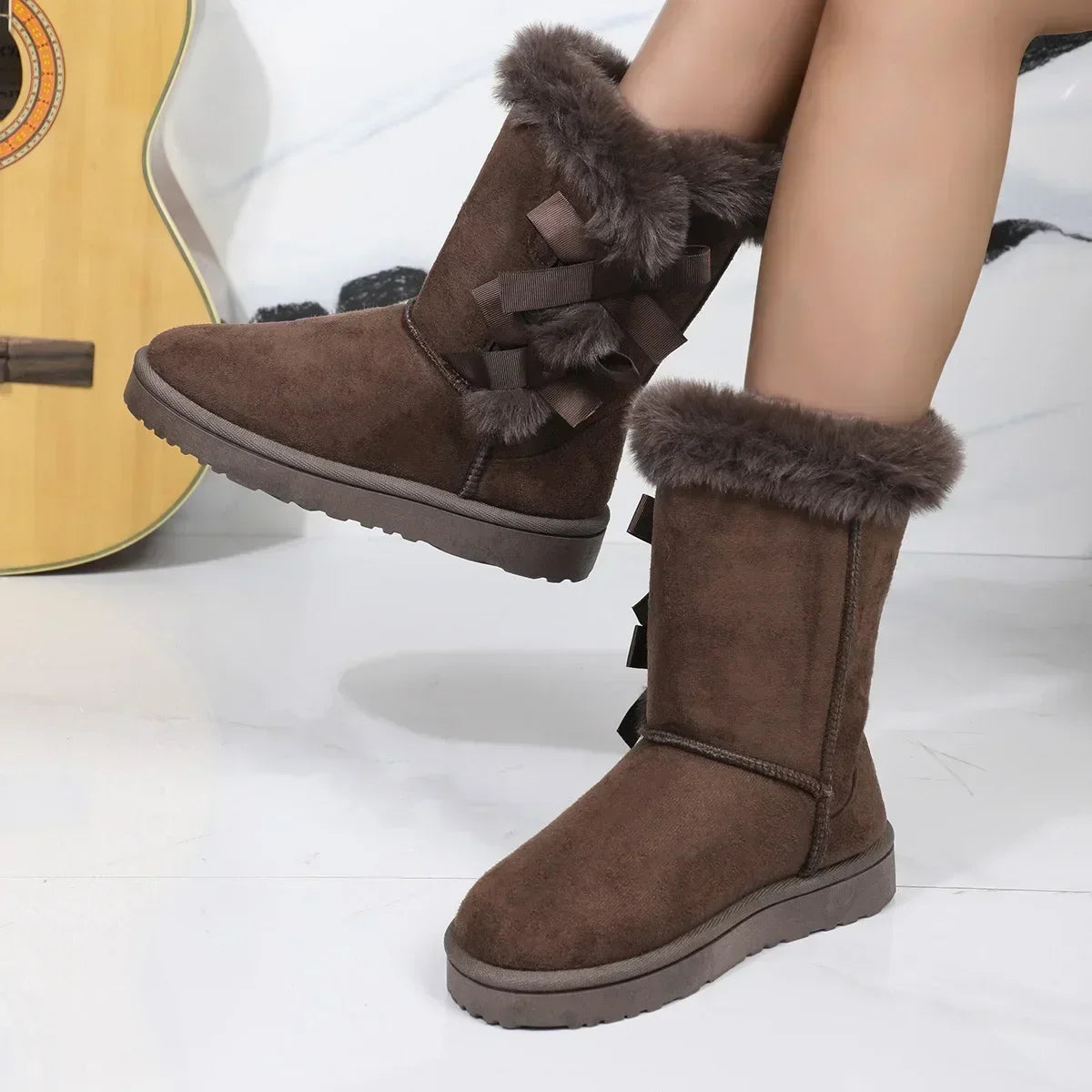 Low-top Warm Fur Non-slip Super Mini Short Snow Boot