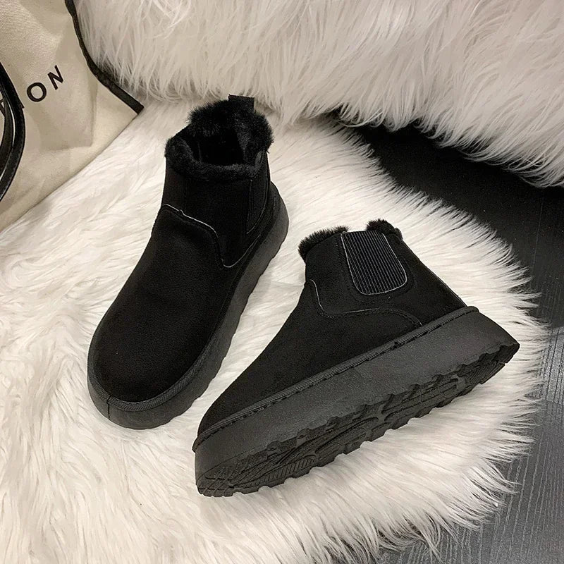 New Warm Rubber Thick Sole Comfortable Snow Boot