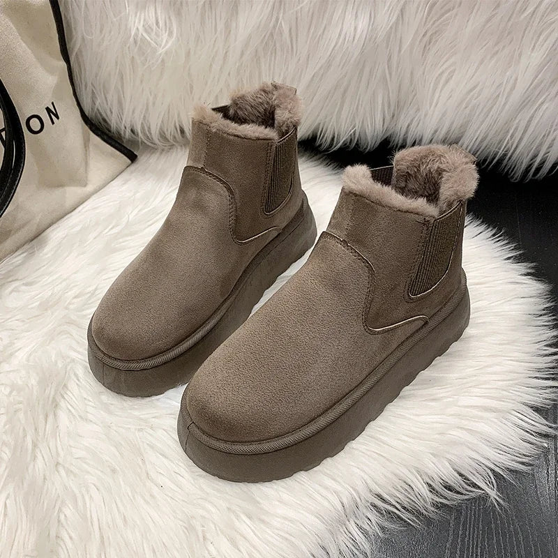 New Warm Rubber Thick Sole Comfortable Snow Boot