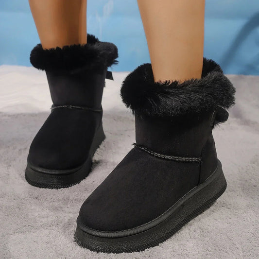Platform Warm Plush Thicken Non-slip Winter Snow Boot