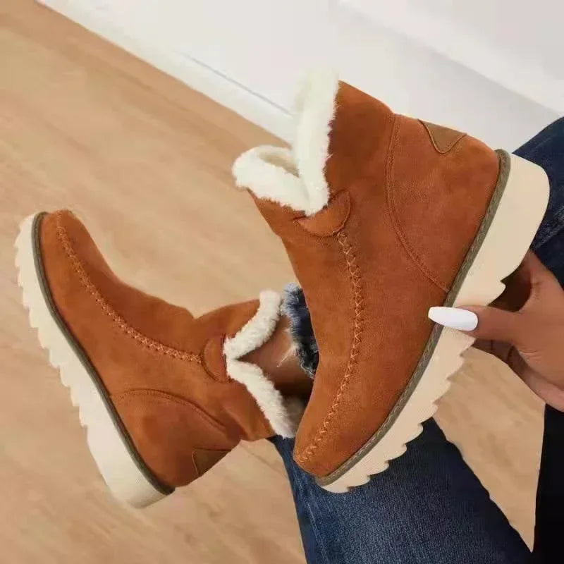 Warm Slip-on Comfort Female Ankle Non-slip Snow Boot