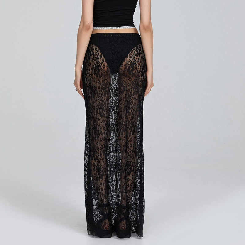 See-through Slim Fit Skirt
