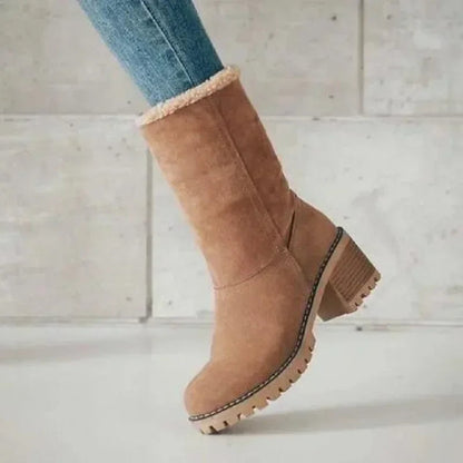 Fur Warm Wool Booties Ankle Comfortable Mid Snow Boot