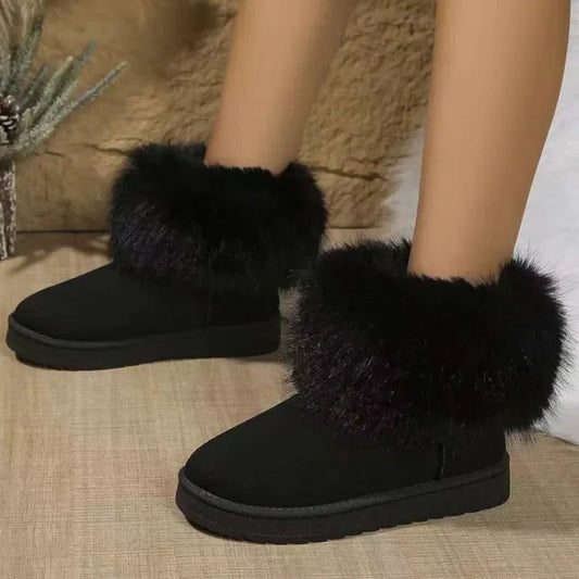 Winter Warm Plush Ankle Stylish Comfortable Snow Boot
