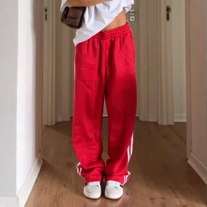 Y2k Striped Baggy Track Jogger Sweatpants Pant