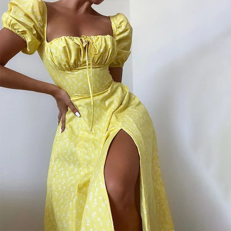Spring French Backless Slim-fit Halter Trending Midi Dresses