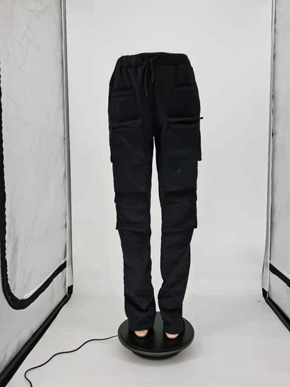 Red Stacked High Waist Tracksuits Joggers Sweatpants