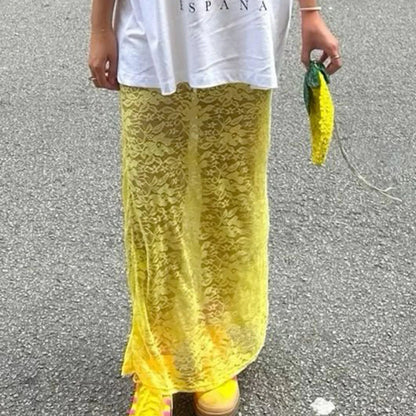 Low Waist See-through Skirt