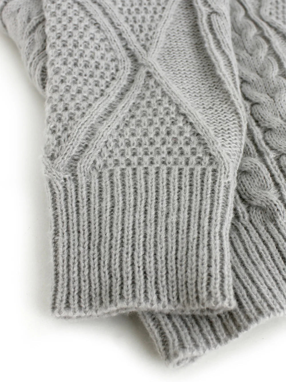 Long Round Collar Pullover Short Twist Winter Sweater