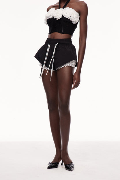 Xaawo Lace Deconstruct Drawstring Pants