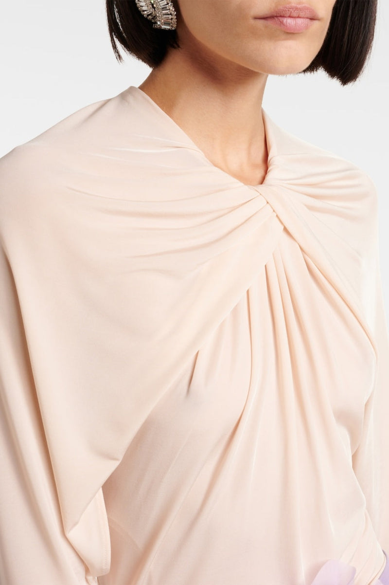 Xylona Drape Backless Mini Dress