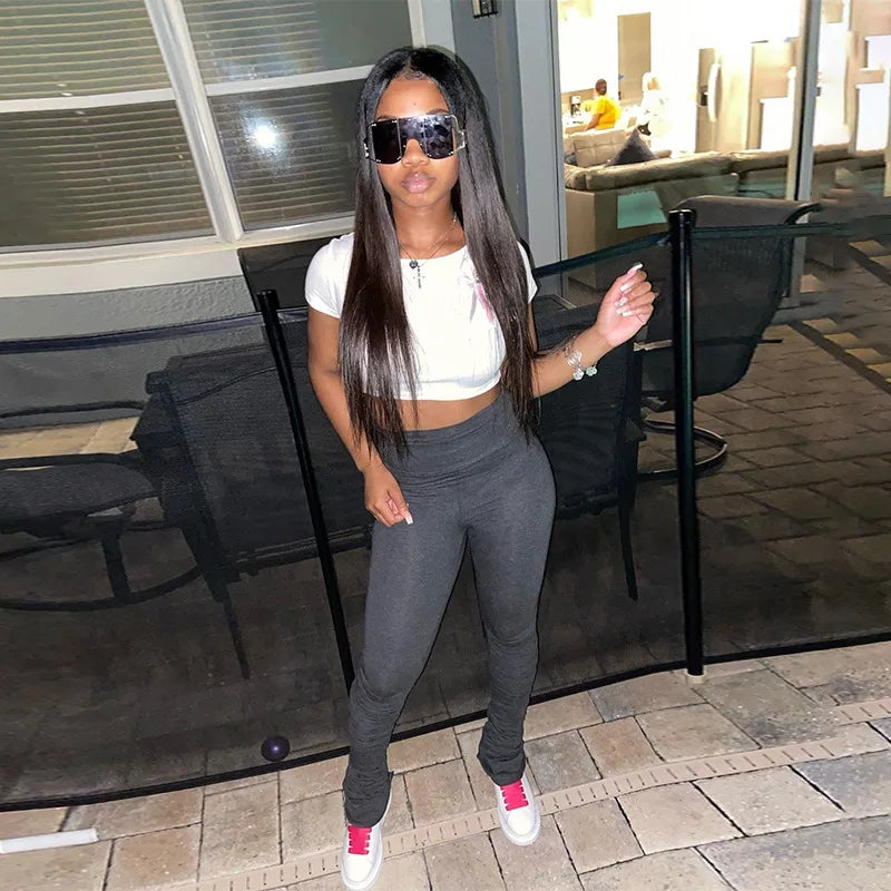 Ruched Legging Sweatpants