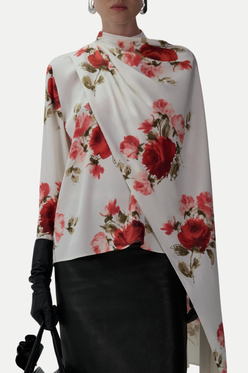 Yelena Print Scarf Blouse