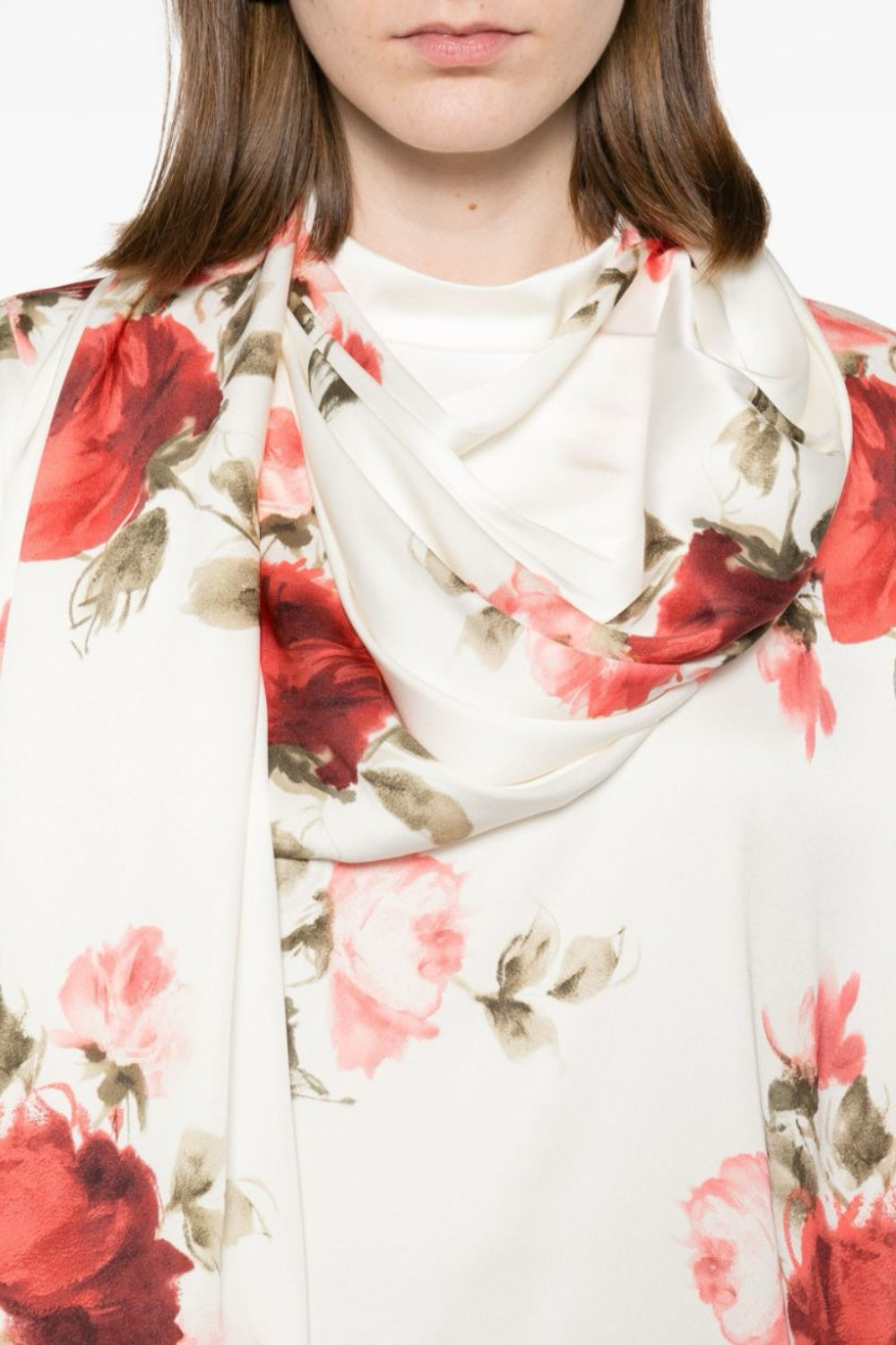 Yelena Print Scarf Blouse