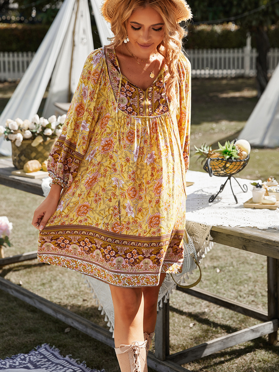 Aurina Dress - Yellow