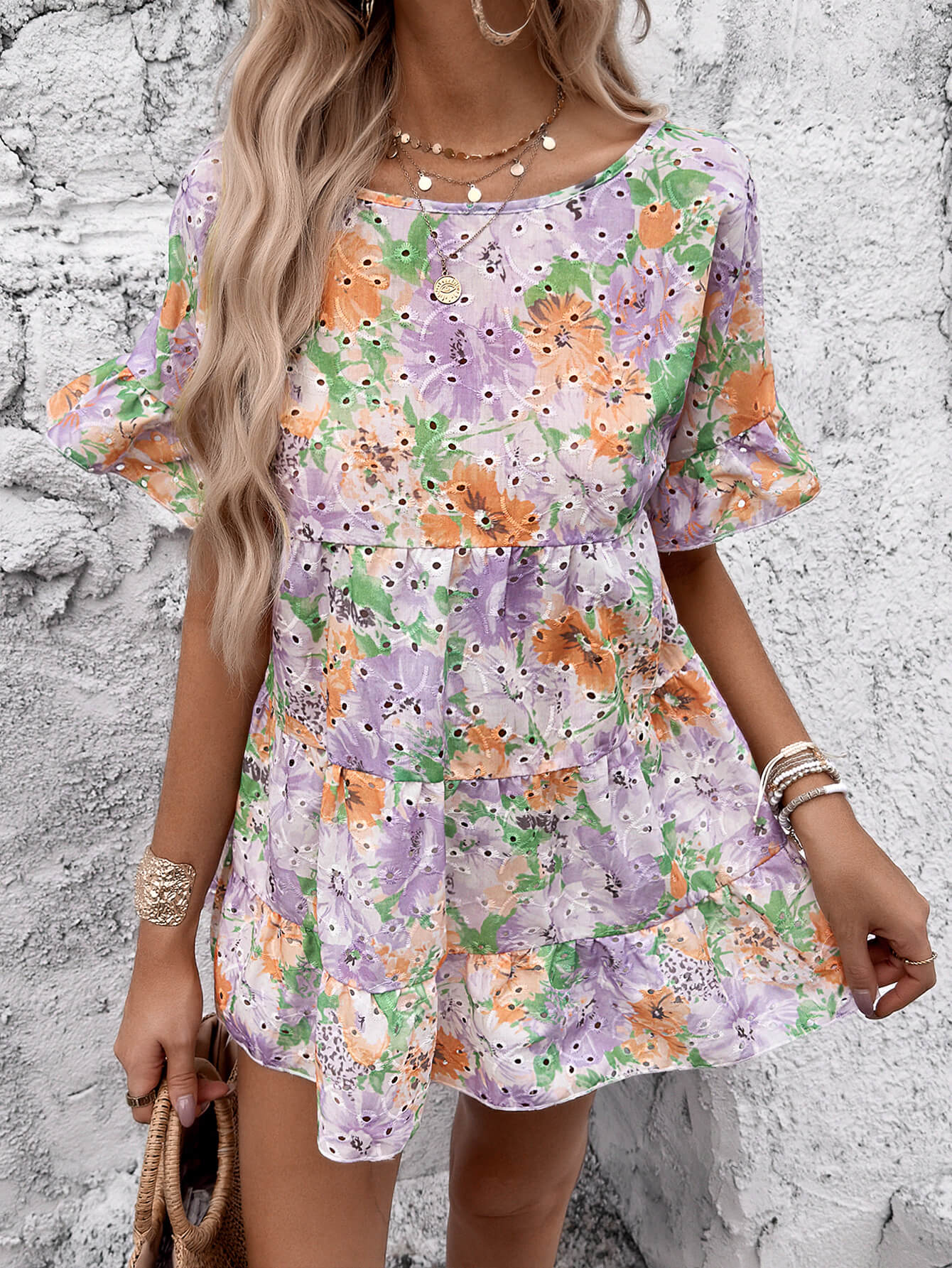 Emaline Printed Mini Dress