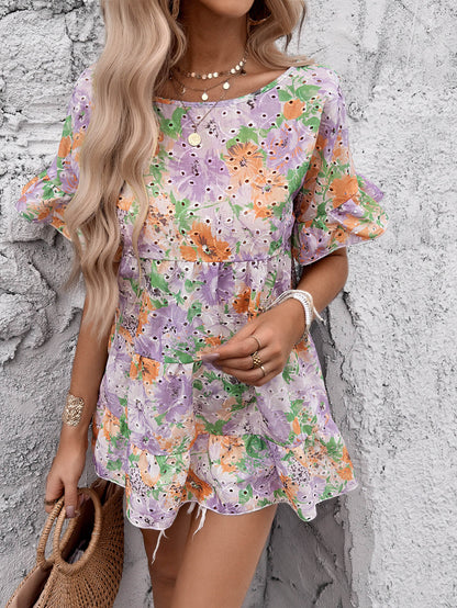 Emaline Printed Mini Dress