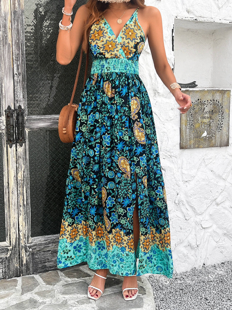 Yasmin V-neck Maxi Dress