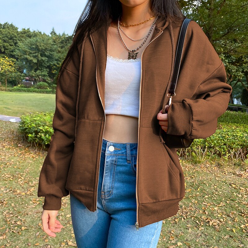Dressbetty - Color Simple Zip-up Coats