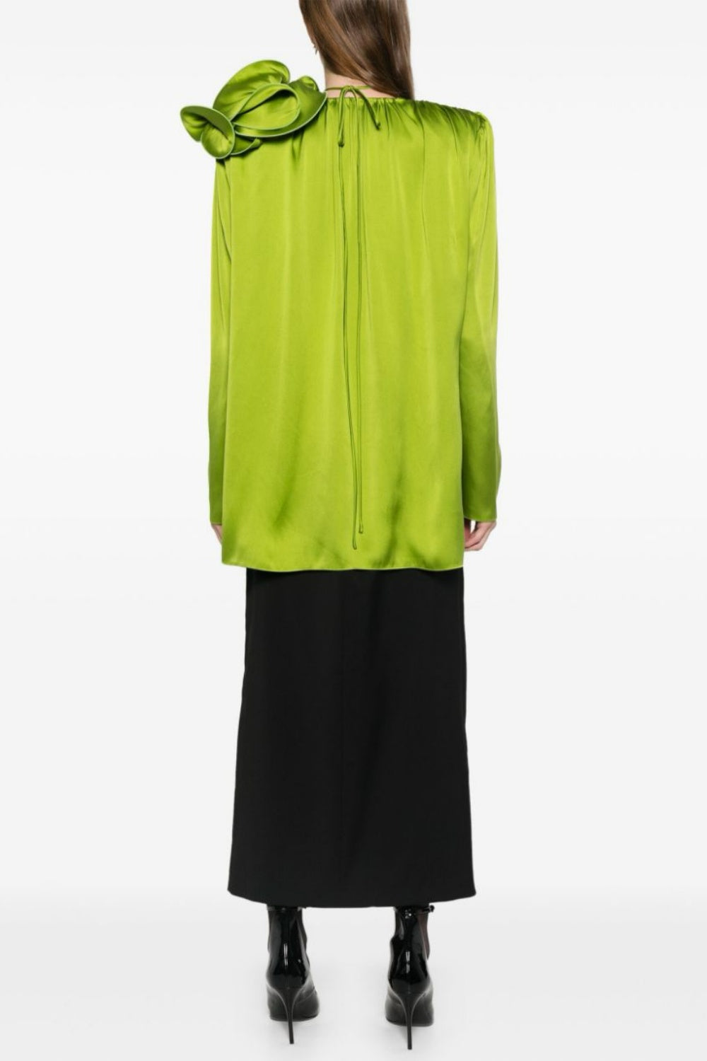Zahirah Appliqué Silk Blouse