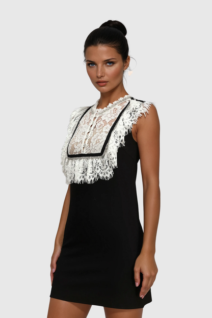 Zarah Lace Sleeveless Mini Dress