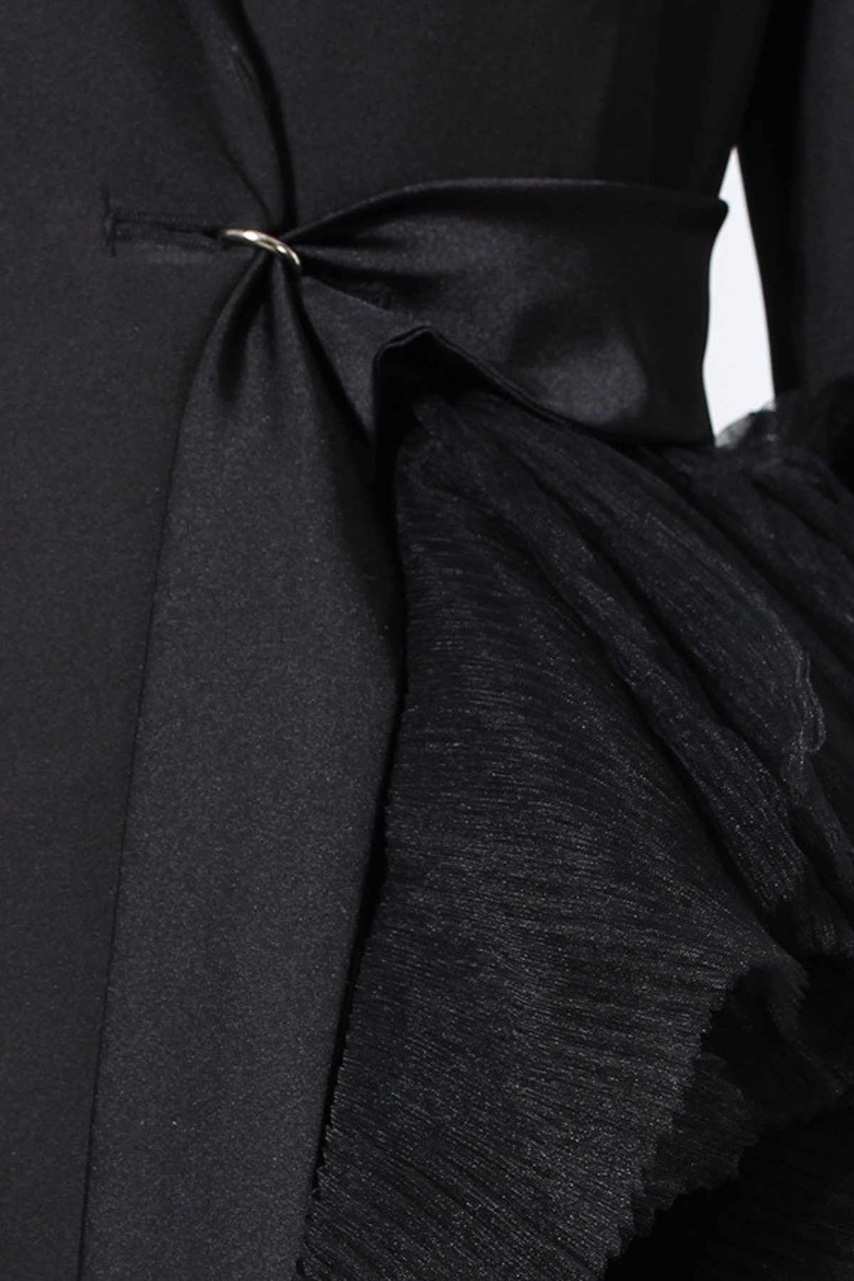 Zayla Mesh Coat in Black