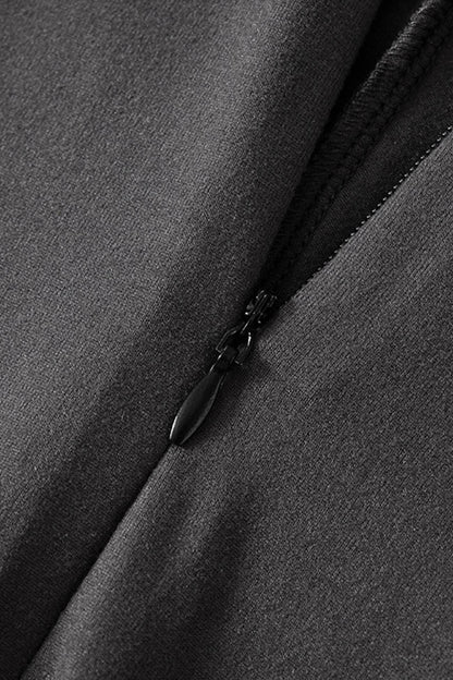 Zipper Flares Jumpsuits