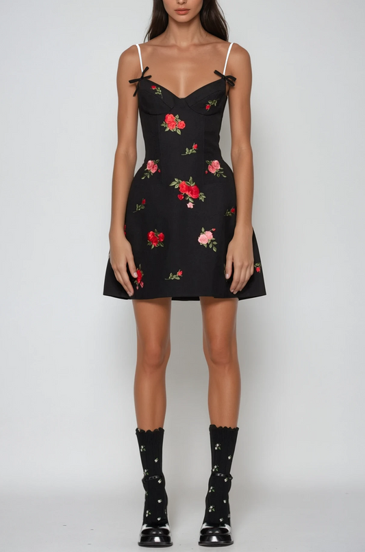 Ziri Spaghetti Mini Dress