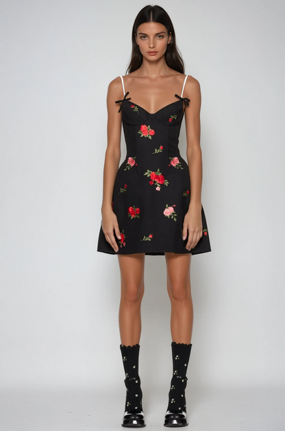 Ziri Spaghetti Mini Dress