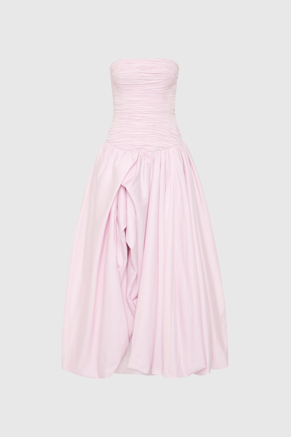 Ziska Strapless Split Ruffle Maxi Dress