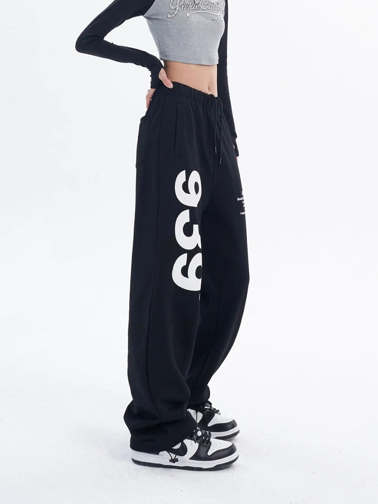 Hip Hop Trousers: High Waist Sweatpants