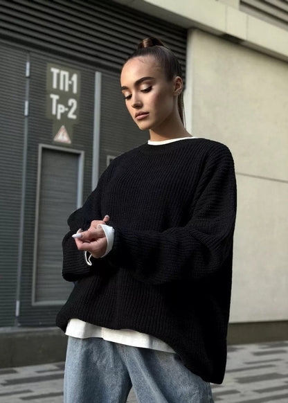 Effortlessly - Round Neck Loose Sweater