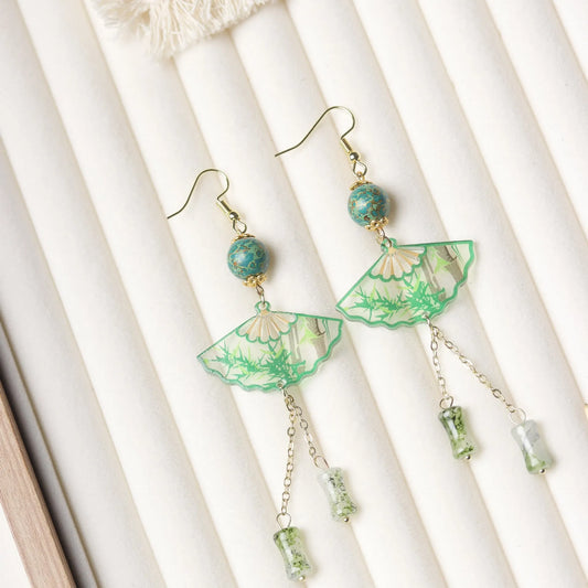 Bohemian Ginkgo Leaf Earrings